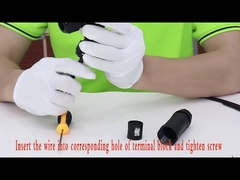 Y タイプ 3 チャンネル 2 3 4 5 ピン防水電気コネクタ Ip68 250v 16 〜 24a