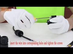 T タイプ 5 ピン防水電気コネクタ ケーブル ジャンクション ボックス IP68 5 ピン