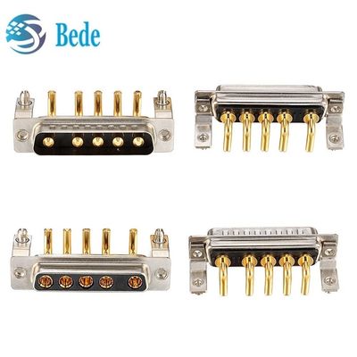 5W5 男性と女性の高電流D-サブ右角PCB接続器