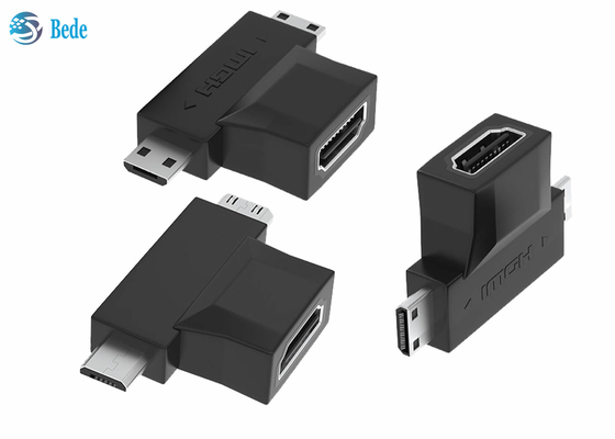 1080P金はマイクロおよび小型HDMIに1人のHDMIの中継器HDMI Aの女性に付き2人をめっきした