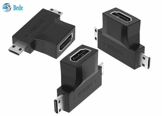 1080P金はマイクロおよび小型HDMIに1人のHDMIの中継器HDMI Aの女性に付き2人をめっきした