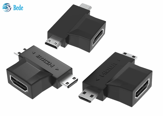 1080P金はマイクロおよび小型HDMIに1人のHDMIの中継器HDMI Aの女性に付き2人をめっきした