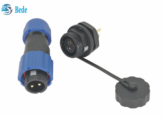 Ip68防水送電線のコネクター、2 Pin M13のパネル取り付けのコネクター