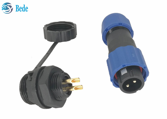 Ip68防水送電線のコネクター、2 Pin M13のパネル取り付けのコネクター