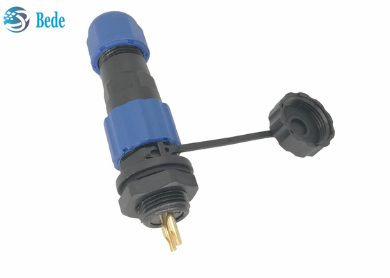 Ip68防水送電線のコネクター、2 Pin M13のパネル取り付けのコネクター