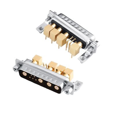 D-Sub ミックスドコアシアルコネクタ RF / パワーの直角コネクタ 9W4 PCB