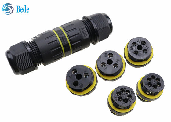 IP68 M20 2ピン防水ワイヤーコネクタ 3 4 5 6ピン 2極 屋外および水中用途向け