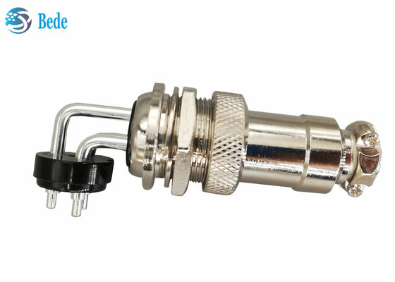 GX 20 2 3 4ピン航空コネクタ 肘 男性とストレート女性キット パネルマウントコネクタ