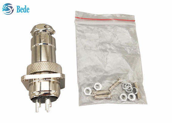 パネルマウント円形9ピン - 2ピン航空コネクタGX20、正方形フランジM19オス/メスセット