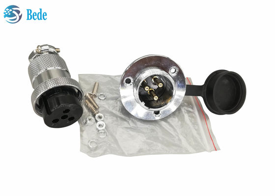 丸フランジと防塵カバー 8 9 10 12 ピン円形コネクタ パネル取り付け用