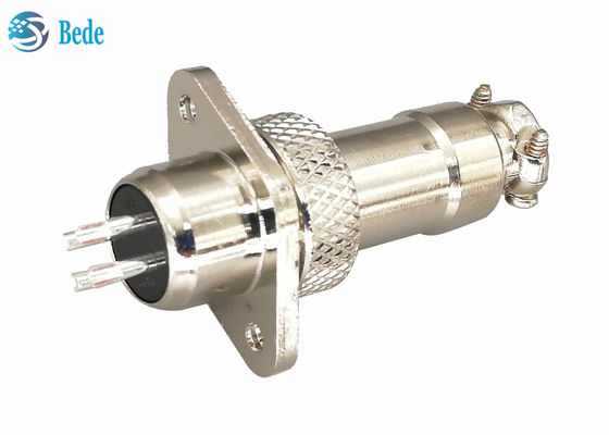 3A 200V GX12 M12 航空コネクタプラグ 菱形フランジ付き オスとメスのセット